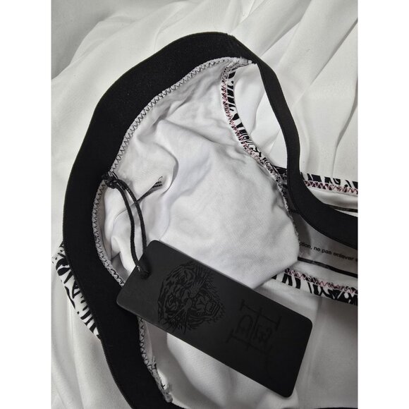 NWT ED HARDY SNOW TIGER WHITE BIKINI SET 2 PIECES SWIMSUIT Size Large - Picture 12 of 16